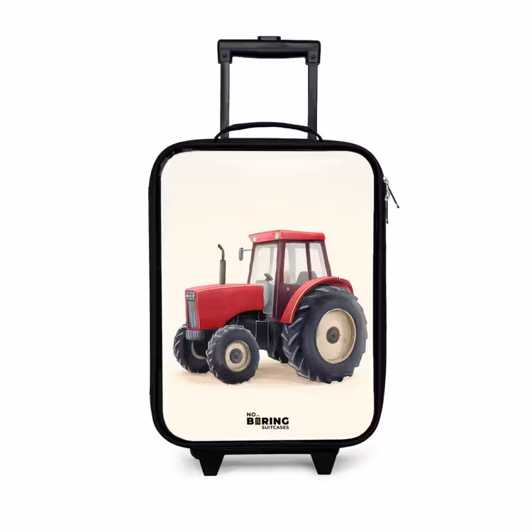 Children's suitcase - Tractor - Signed - Red — 1