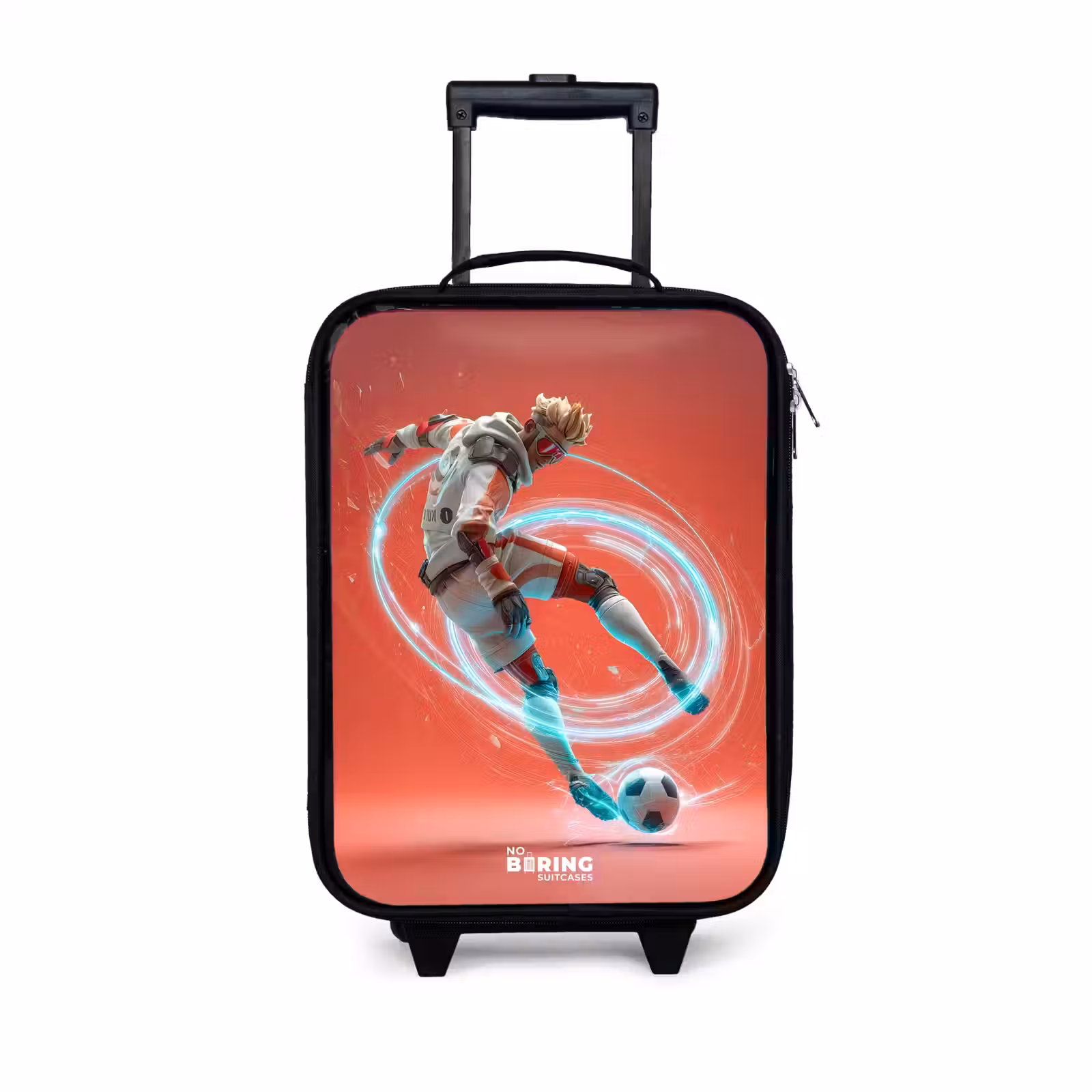 Children's suitcase - Soccer - Boy - Red - Light Circle — 1