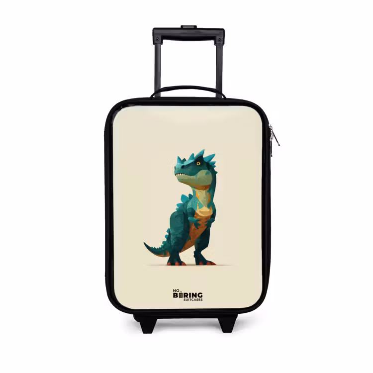 Children's suitcase - Dino - Animal - Green — 1