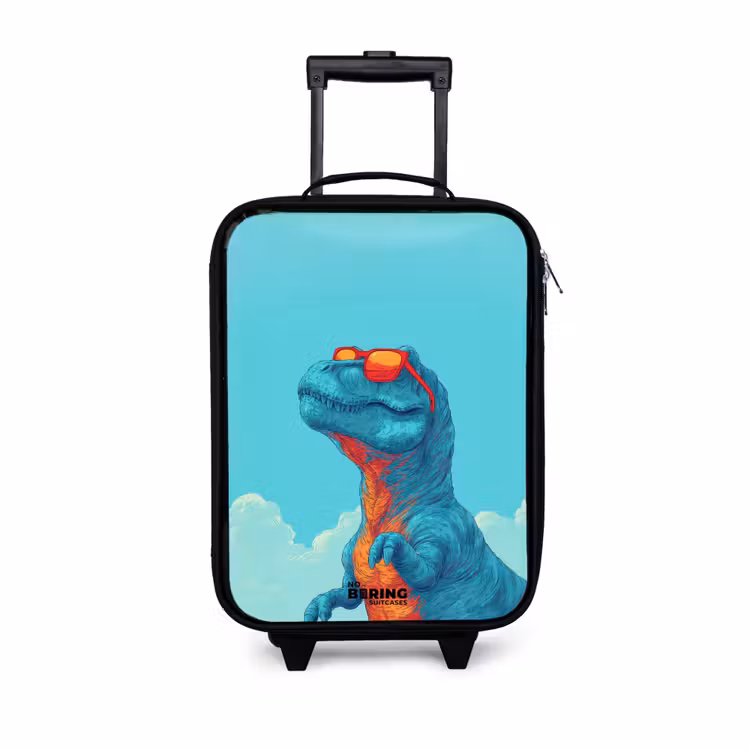 Children's suitcase - Dino - Sunglasses - Blue — 1