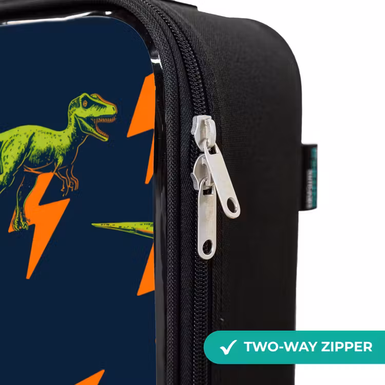 Children's suitcase - Dinos - Lightning - Animals - Blue — 5