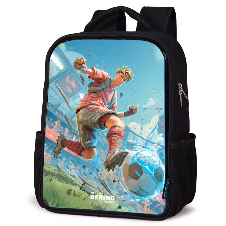 Kids backpack - Black - Soccer - Boy - Stadium - Electric — 4