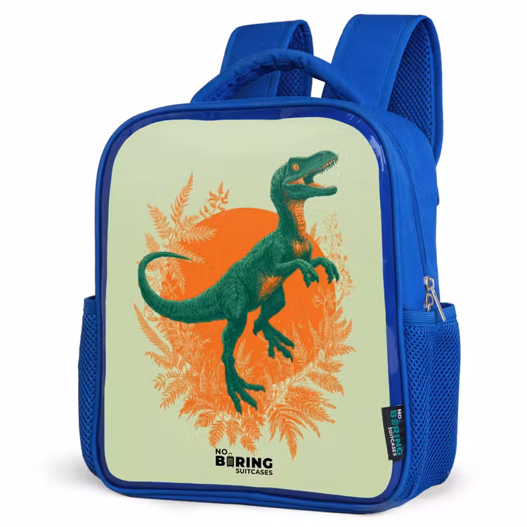 Kids backpack - Blue - Dino - Nature - Green — 3