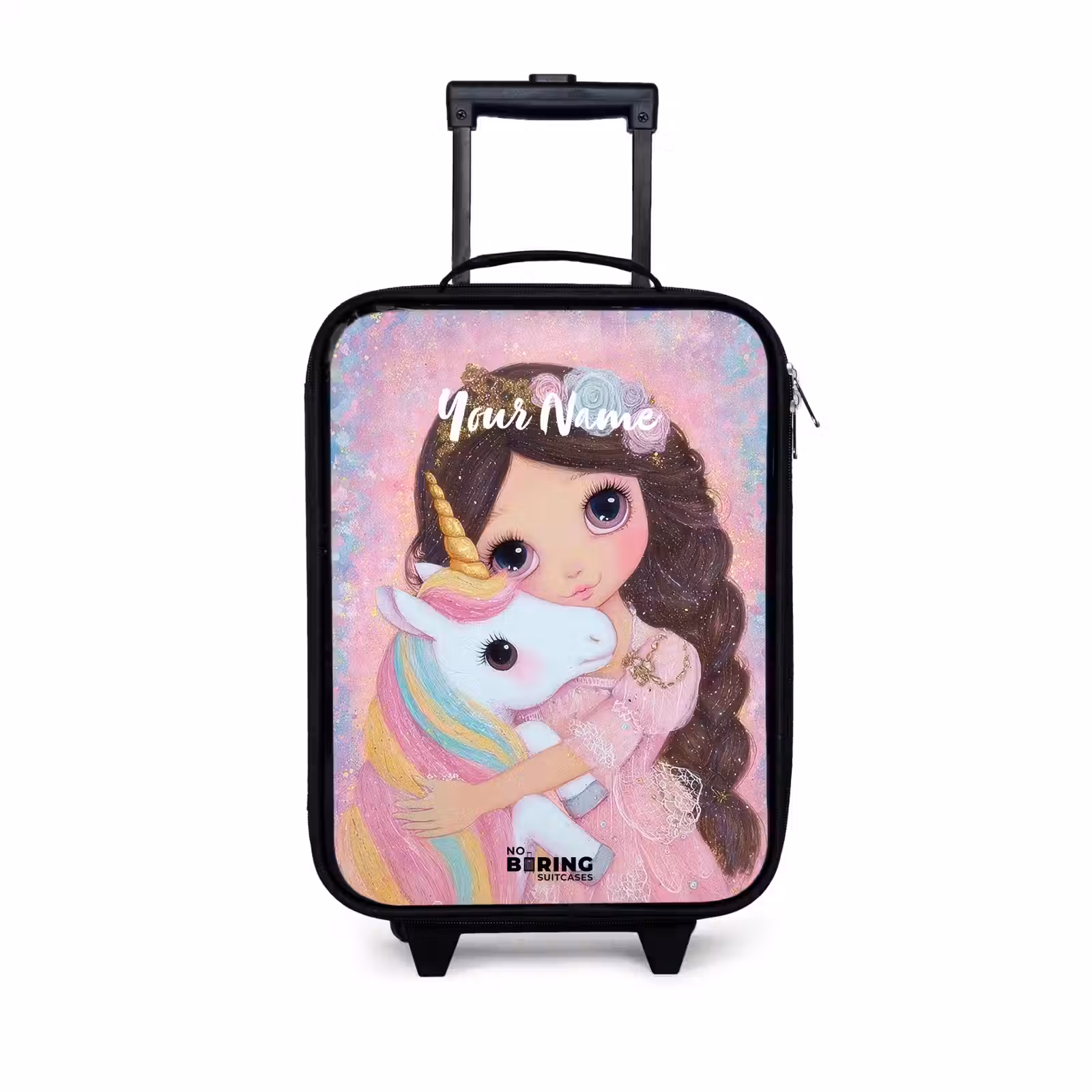 Children's suitcase - Girl - Unicorn - Glitter — 1