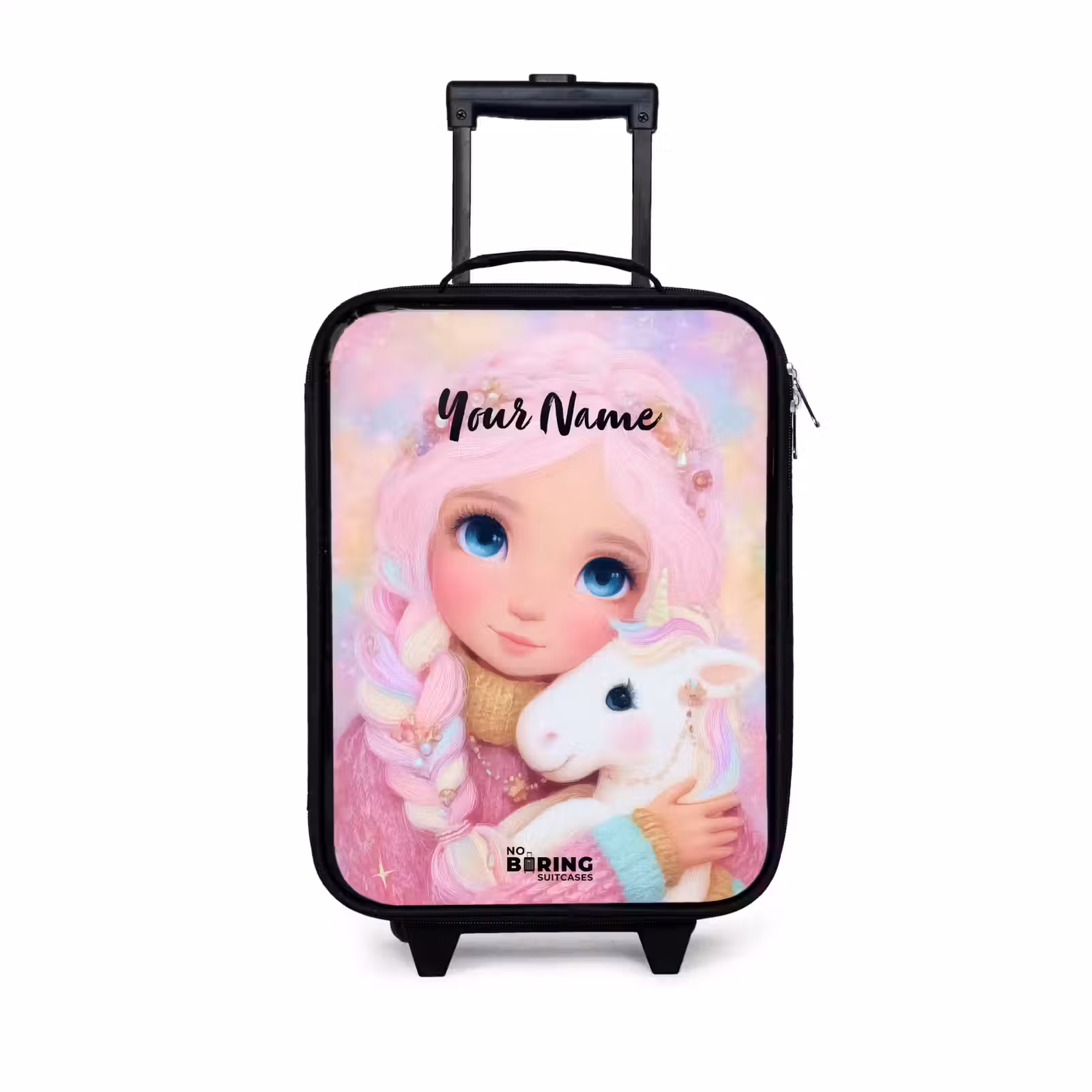 Children's suitcase - Girl - Unicorn - Pink — 1