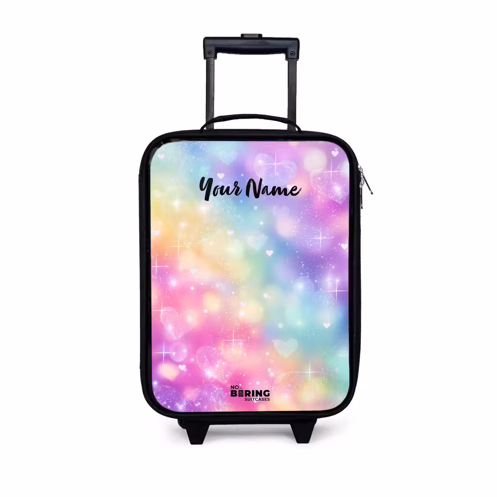Children's suitcase - Light - Rainbow - Hearts — 1
