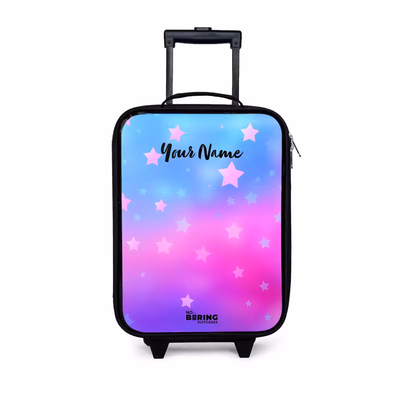 Children's suitcase - Stars - Pink - Blue — 1