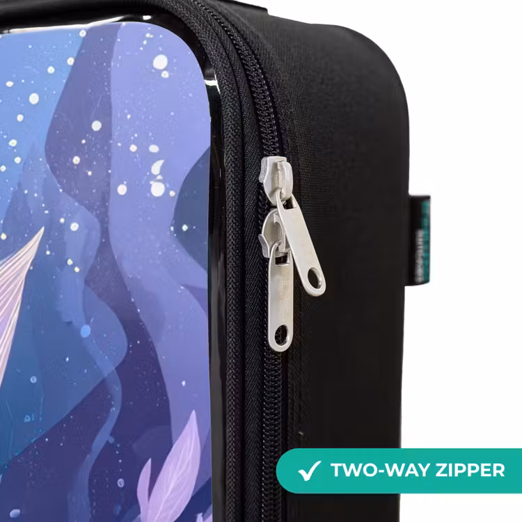 Children's suitcase - Mermaid - Underwater - Purple - Blue — 5