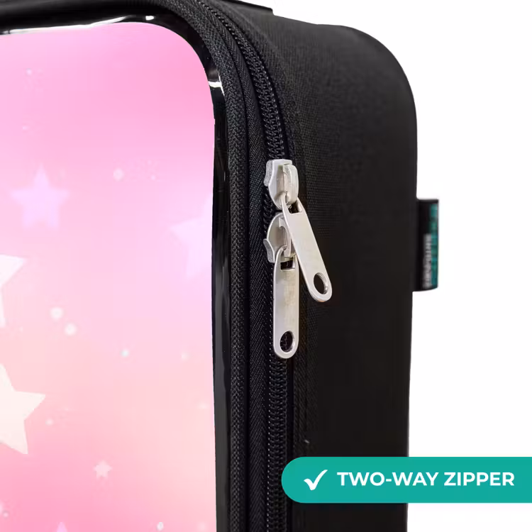 Children's suitcase - Stars - Pink - Blue — 5