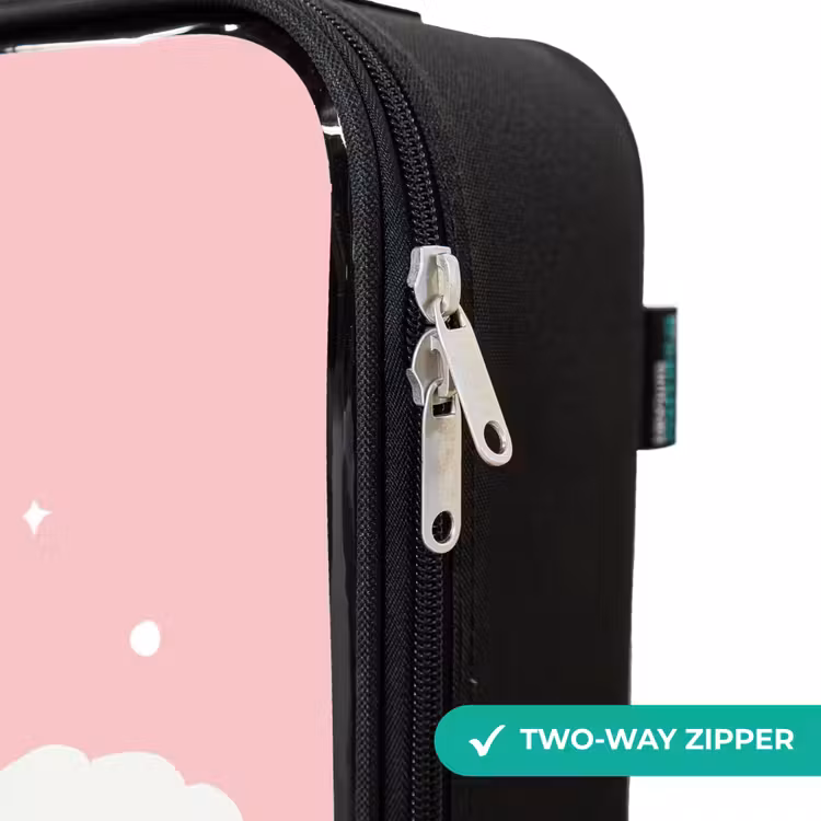 Children's suitcase - Unicorn - Wings - Pink - Rainbow — 5