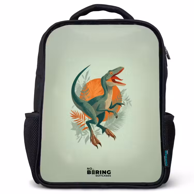 Kids backpack - Black - Animal - Dino - Nature — 1