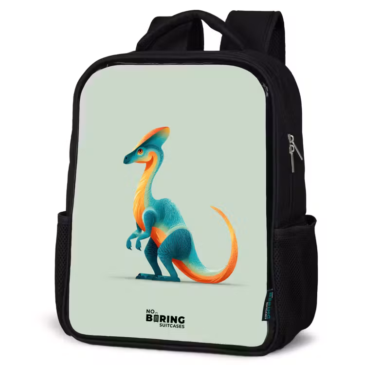 Kids backpack - Black - Dino - Blue - Animal — 4