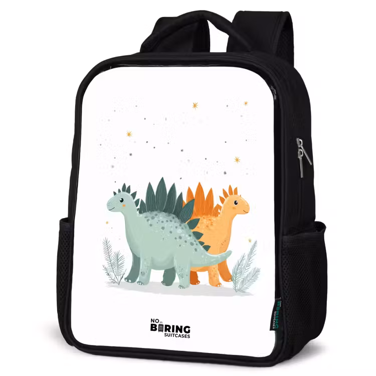 Kids backpack - Black - Dinos - Animals - Stars — 4