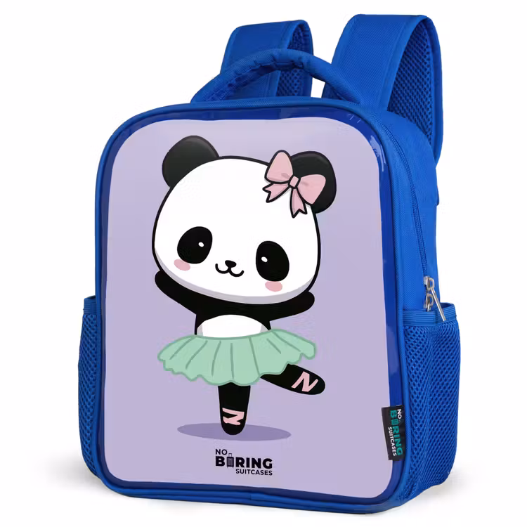 Kids backpack - Blue - Kawai - Ballet - Panda — 3