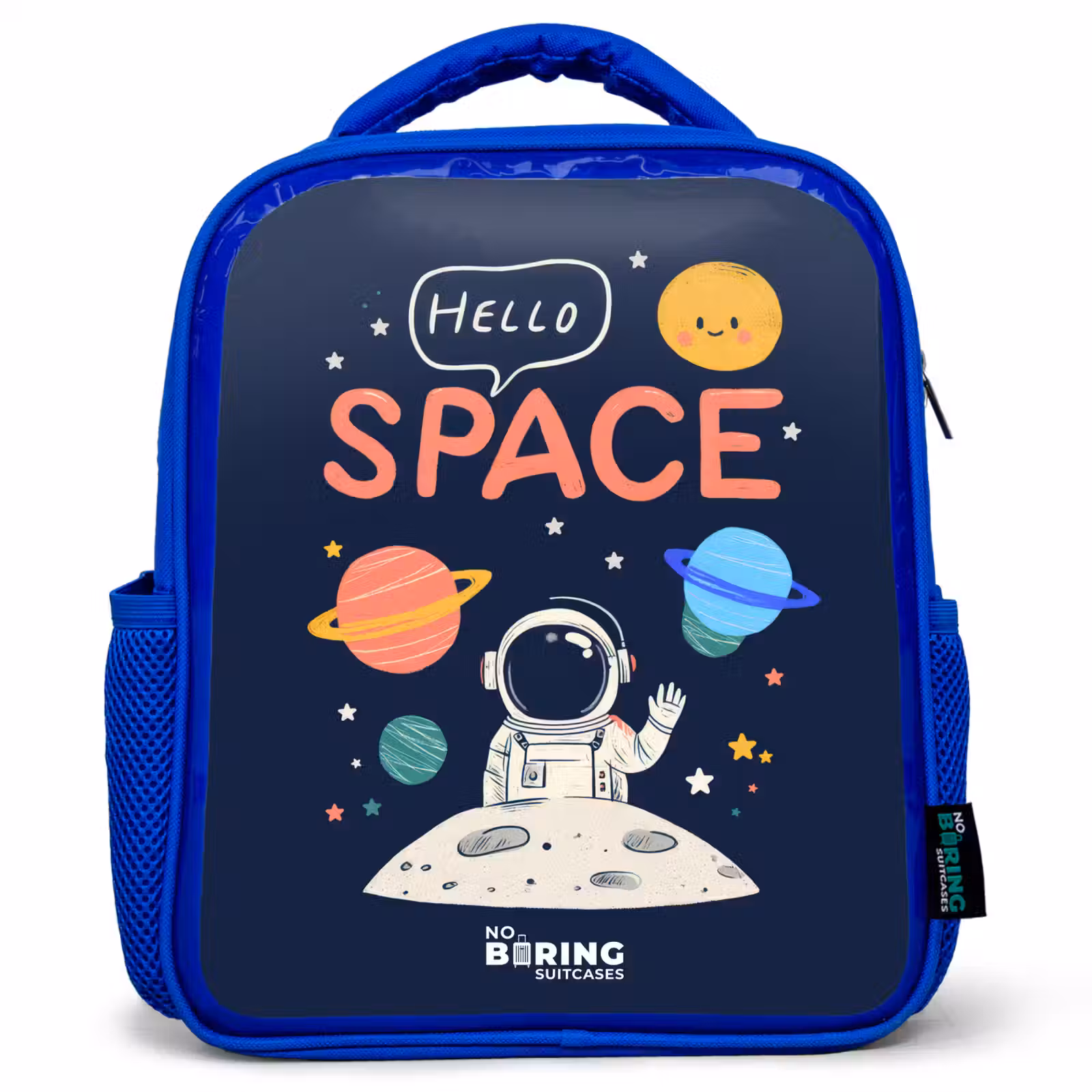 Kids backpack - Blue - Astronaut - Quote - Planets - Stars — 1