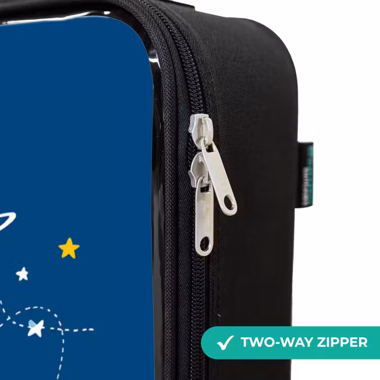 Children's suitcase - Dino - Planet - Star - Blue — 5