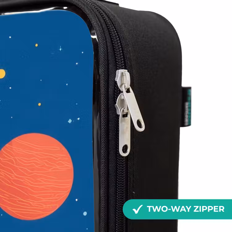 Children's suitcase - Rocket - Planet - Stars - Multicolored — 5