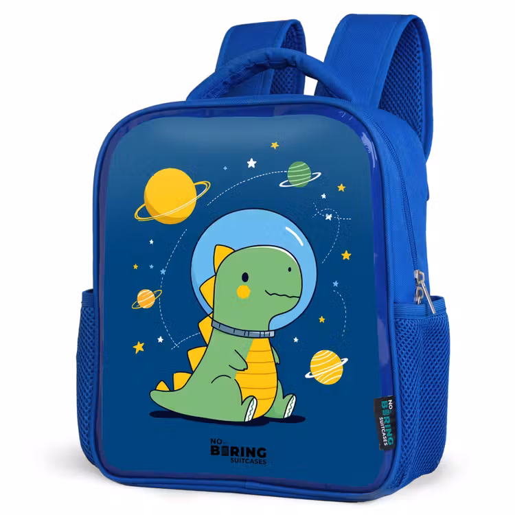 Kids backpack - Blue - Dino - Planet - Star - Blue — 3