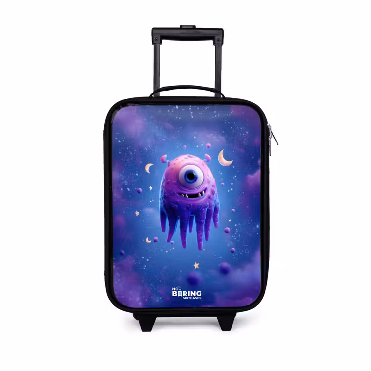 Children's suitcase - Merry purple eye in space — 1