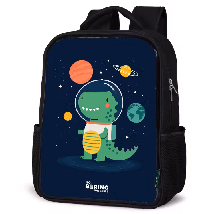 Kids backpack - Black - Space - Dino - Planets - Stars — 4