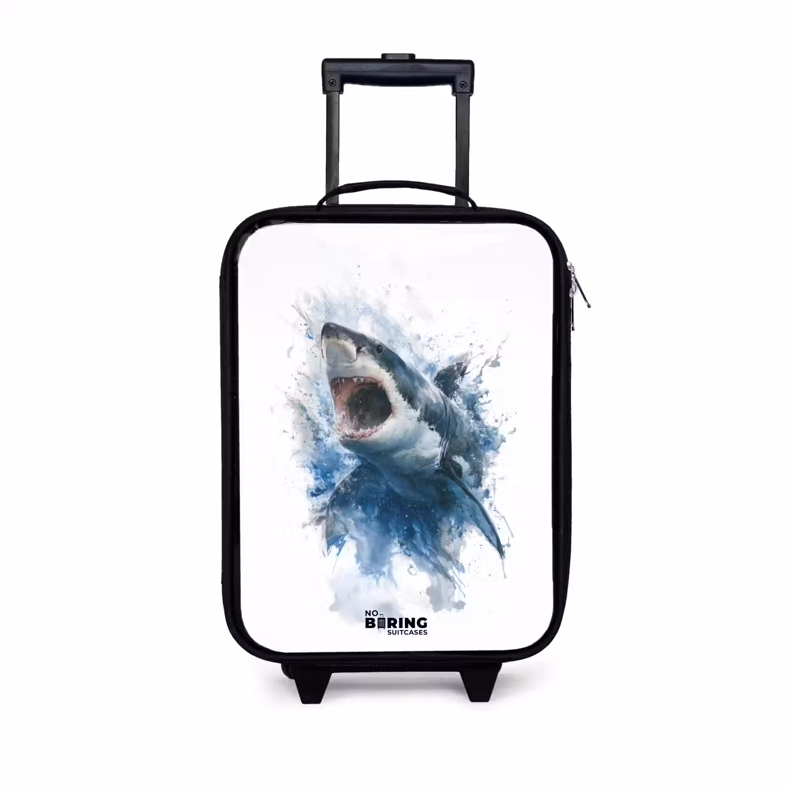 Children's suitcase - Attacking shark in watercolor — 1