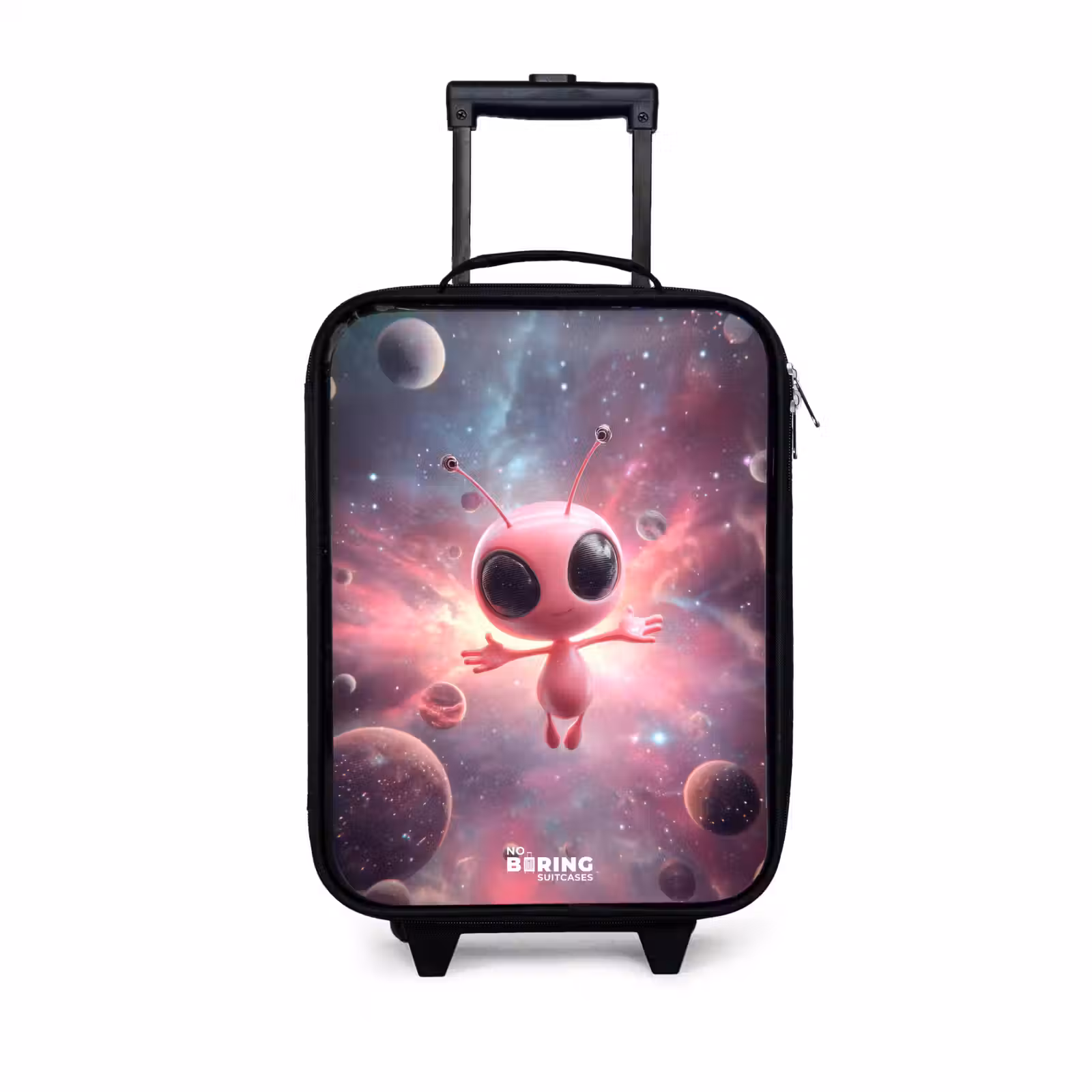 Children's suitcase - Pink Alien in Star Nebula — 1