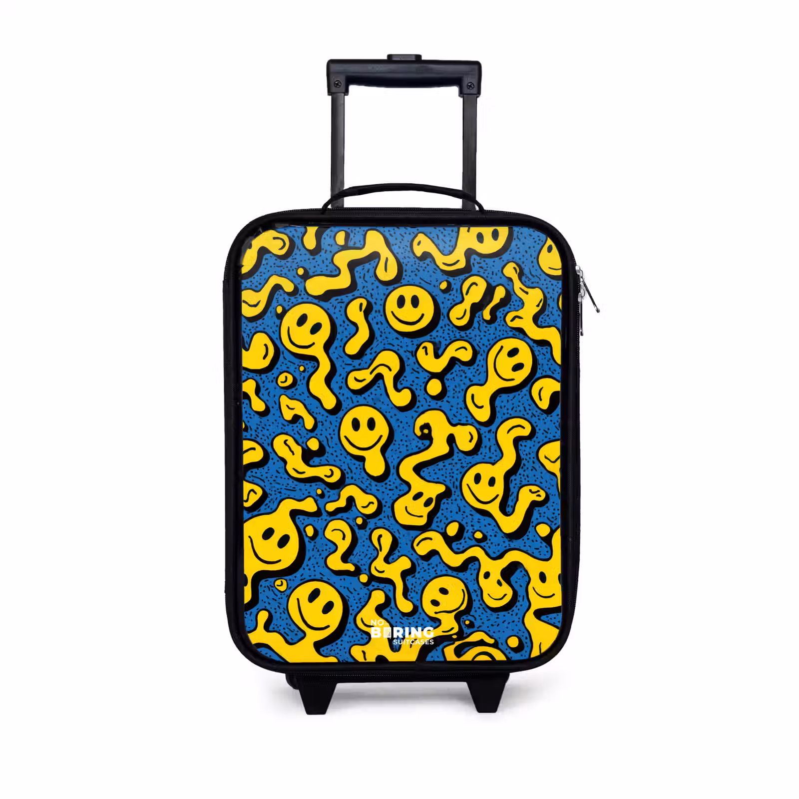 Children's suitcase - Smiley - Blue - Yellow — 1