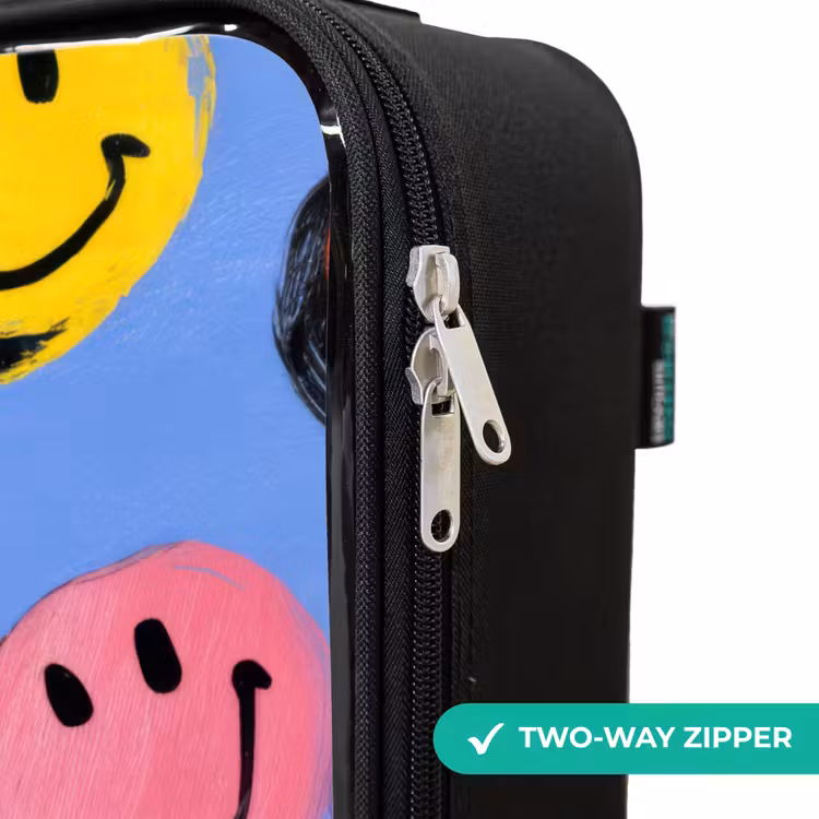 Children's suitcase - A playful and artistic pattern of colorful smileys — 5
