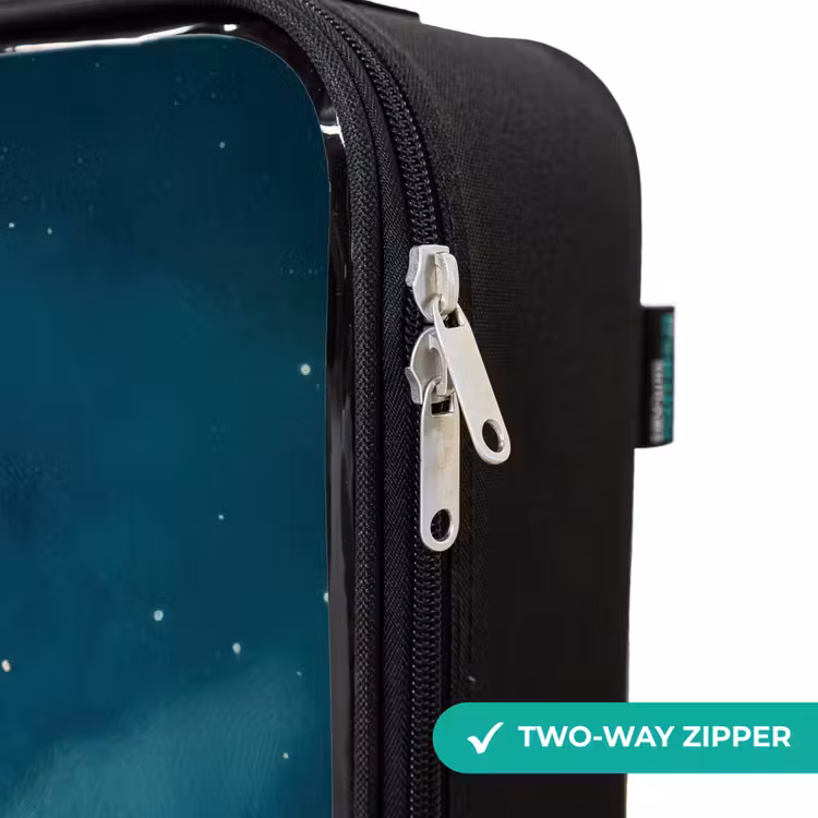 Children's suitcase - Green monster on crescent moon — 5