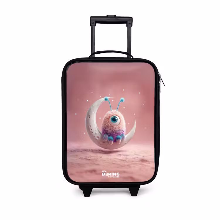 Children's suitcase - Moon rocker with Fluffy Weasel — 1