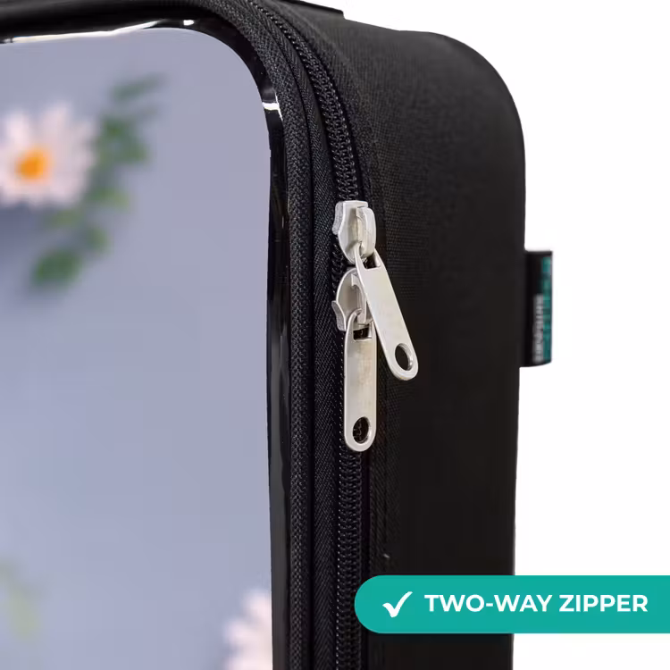 Children's suitcase - Purple Fluffy Friend with Daisy — 5