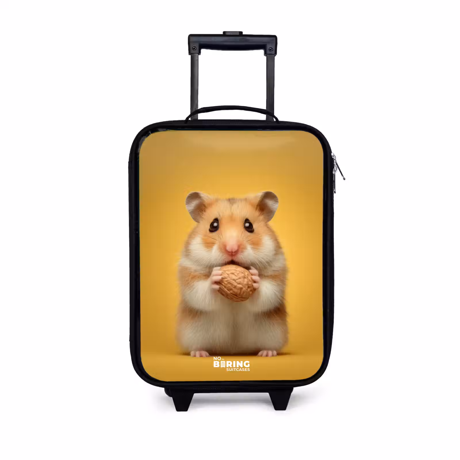 Children's suitcase - Hamster - Walnut - Animal — 1