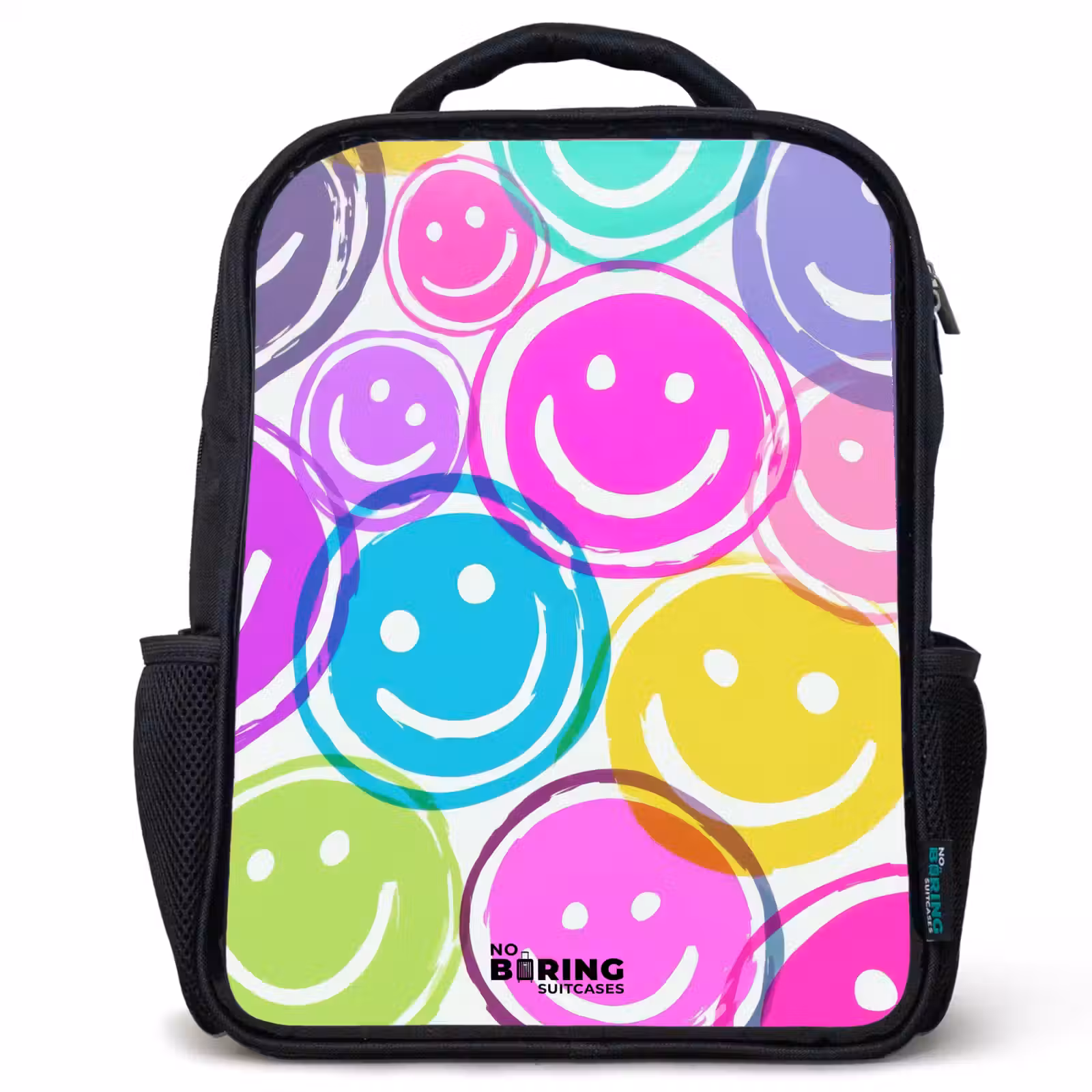 Kids backpack - Black - Colorful explosion of smiles — 1