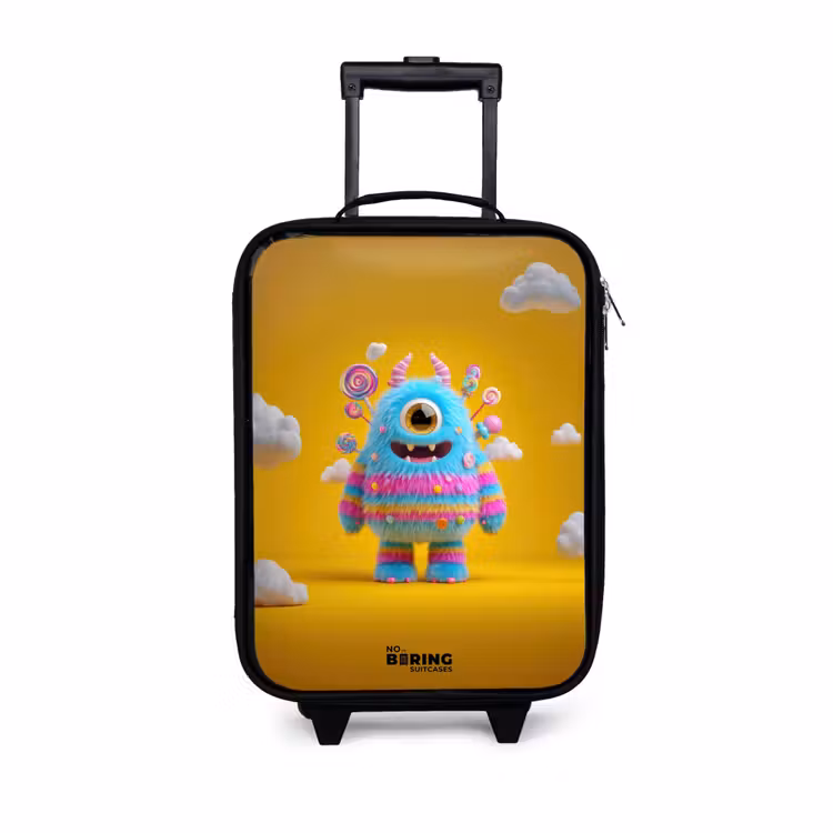 Children's suitcase - Candy - Monster - Rainbow — 1