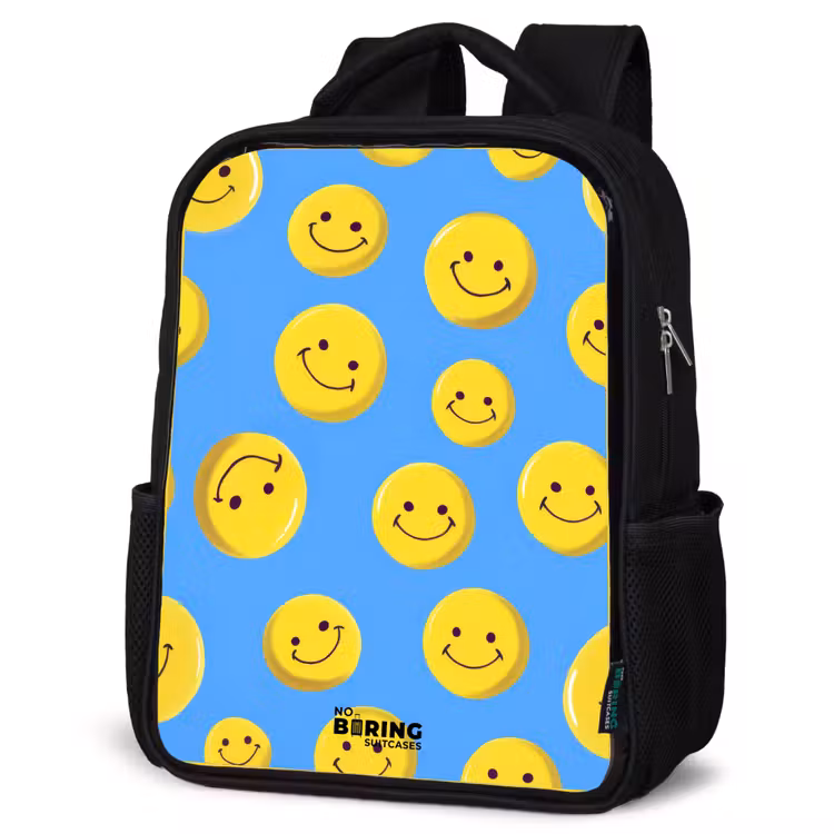 Kids backpack - Black - Merry smiley rain — 4