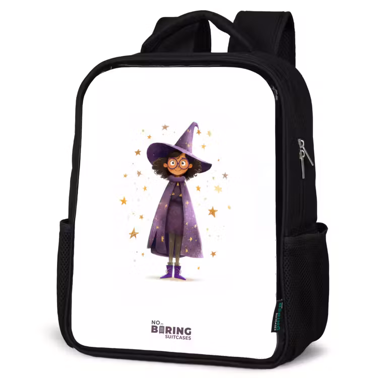 Kids backpack - Black - The purple wizard's cloak — 4