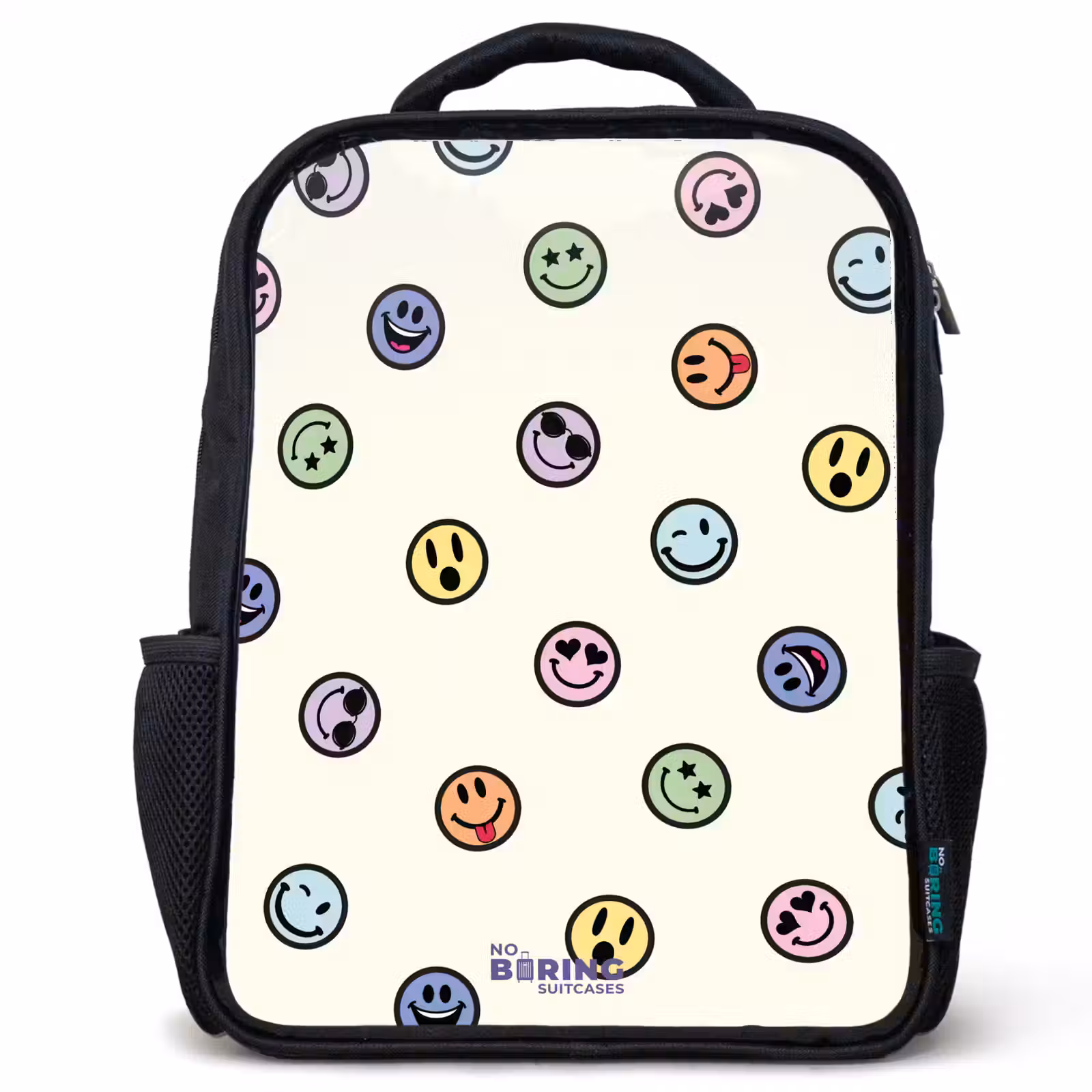 Kids backpack - Black - Playful smiley mix — 1