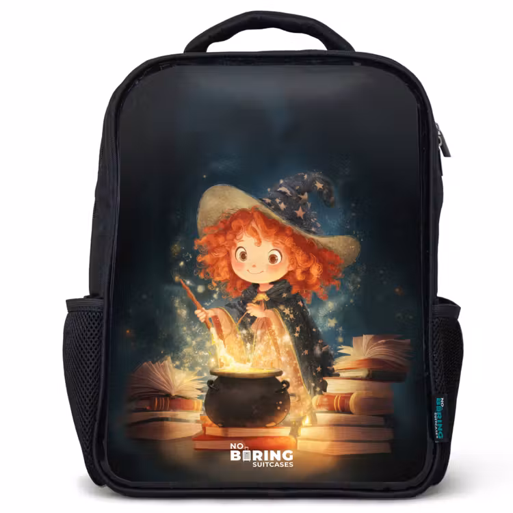Kids backpack - Black - Witch with Sparkling Magic Potion — 1