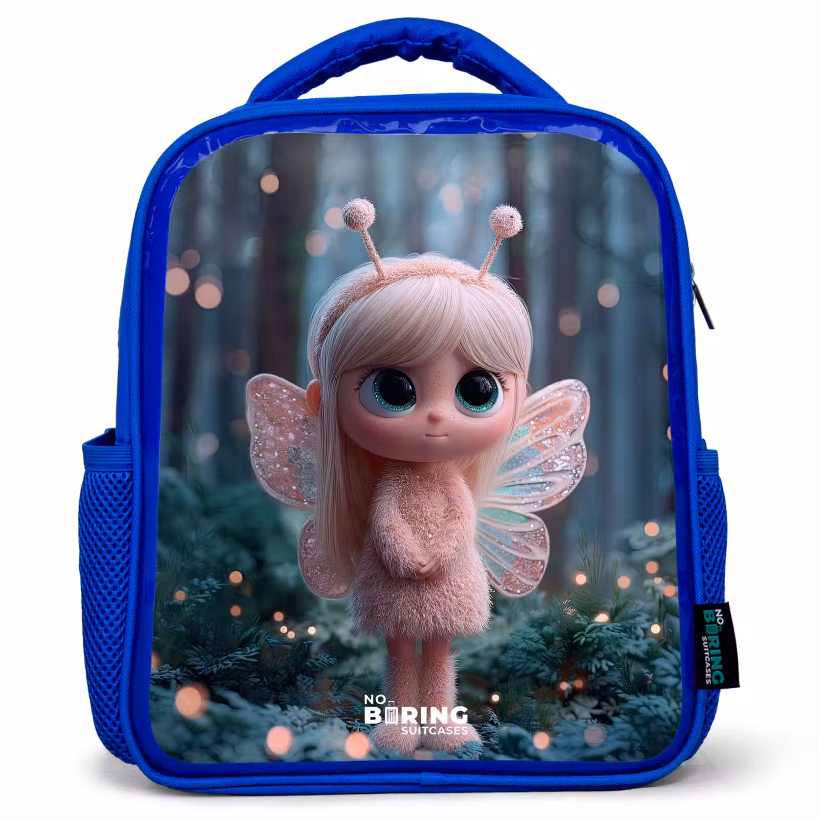 Kids backpack - Blue - Fairy - Forest - Glitters — 1