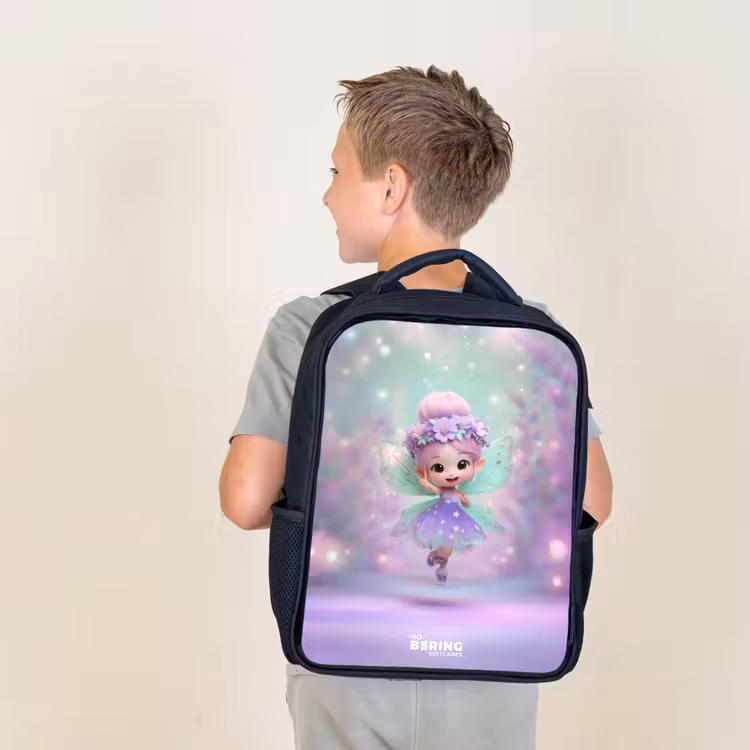 Kids backpack - Black - Elf - Magic — 2