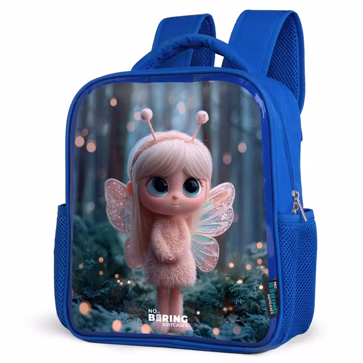 Kids backpack - Blue - Fairy - Forest - Glitters — 3