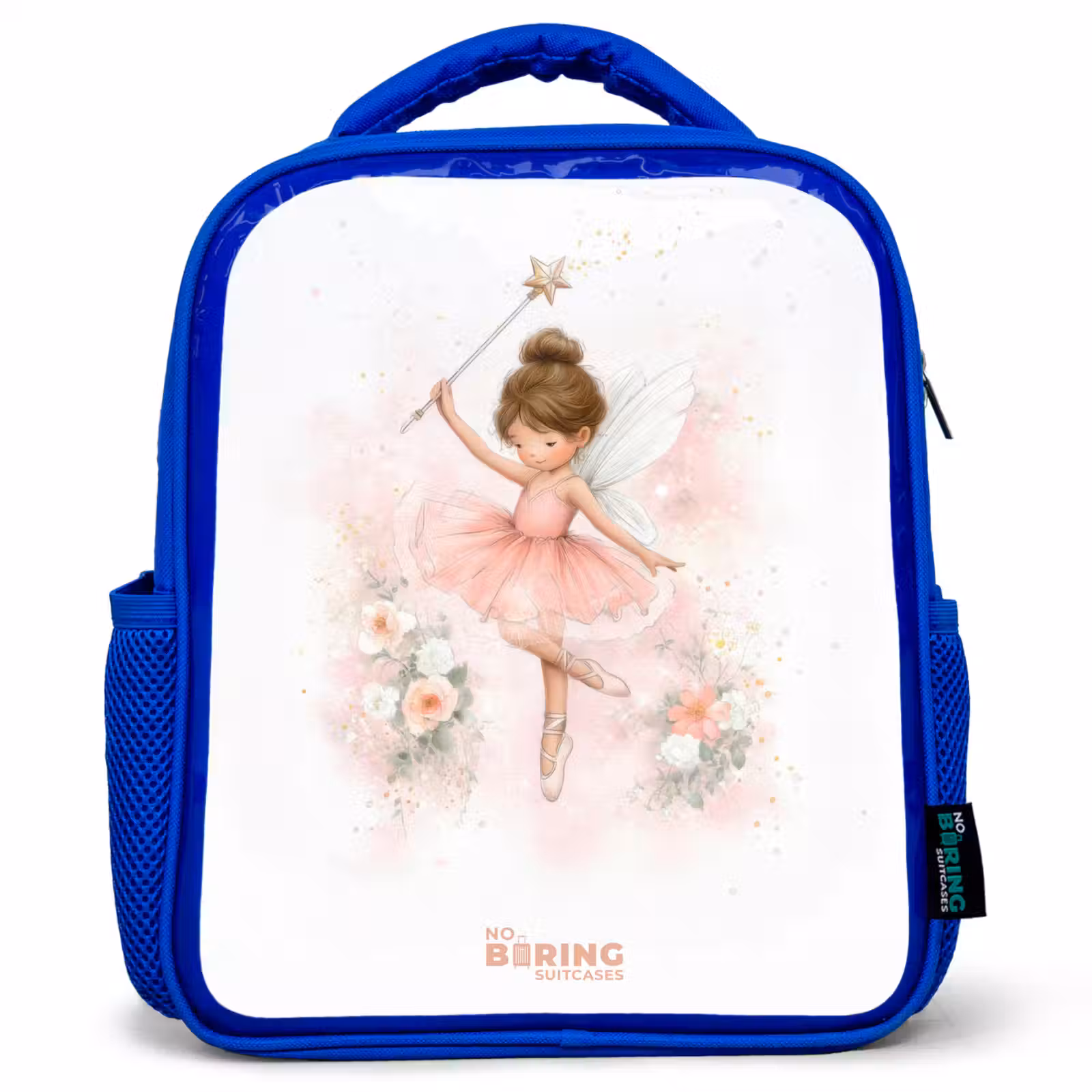 Kids backpack - Blue - Ballerina fairy in pink — 1