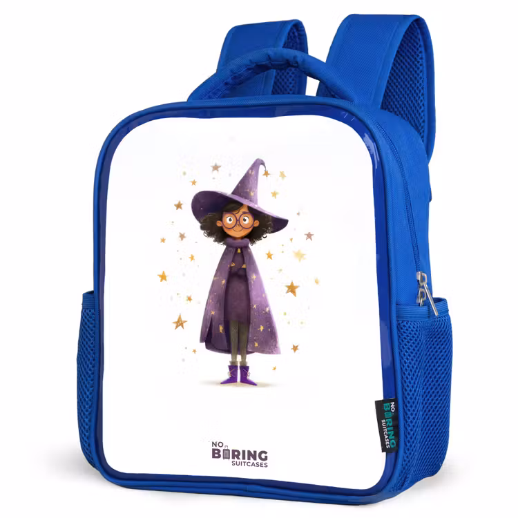 Kids backpack - Blue - The purple wizard's cloak — 3