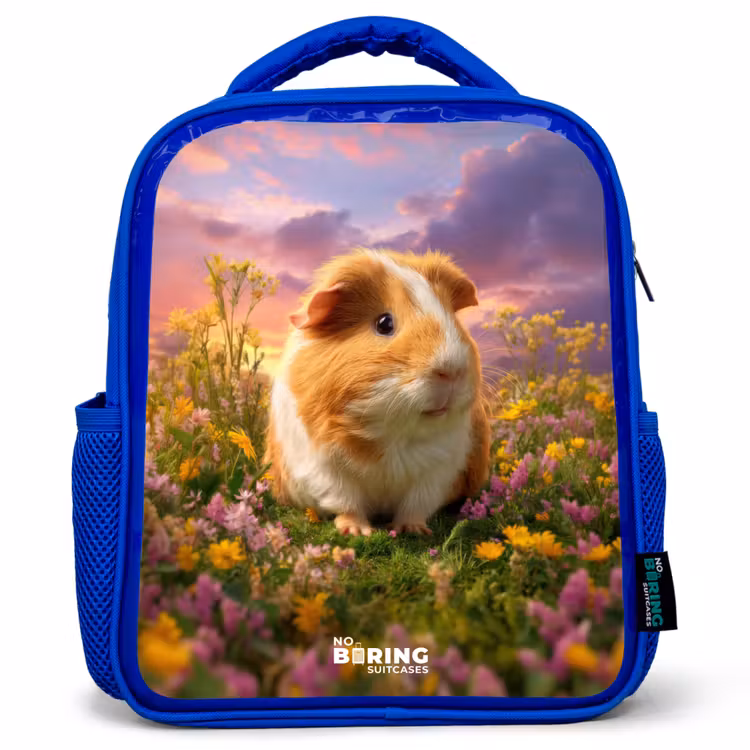 Kids backpack - Blue - Guinea pig - Nature - Animal — 1