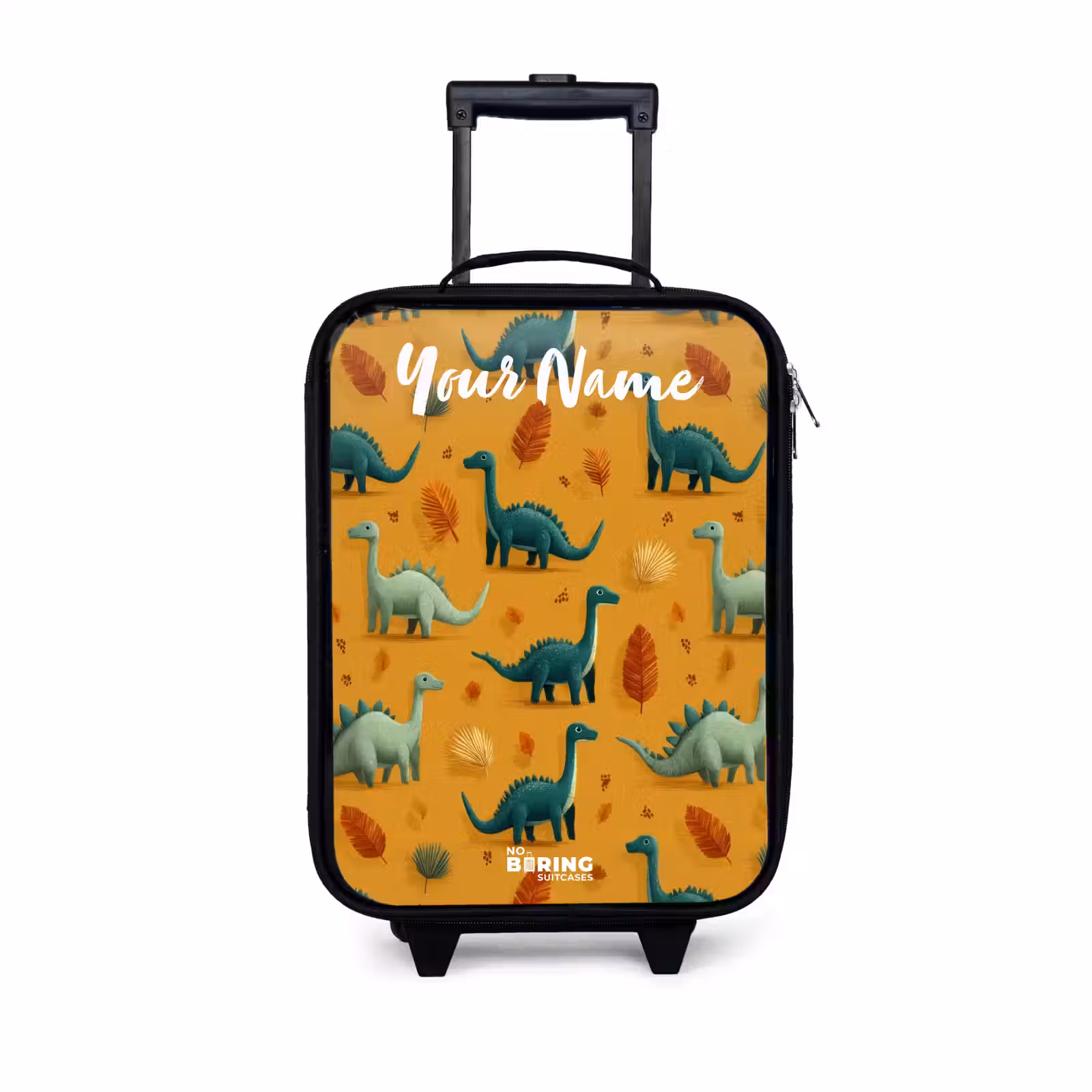 Children's suitcase with name - Dino - Animals - Pattern — 1