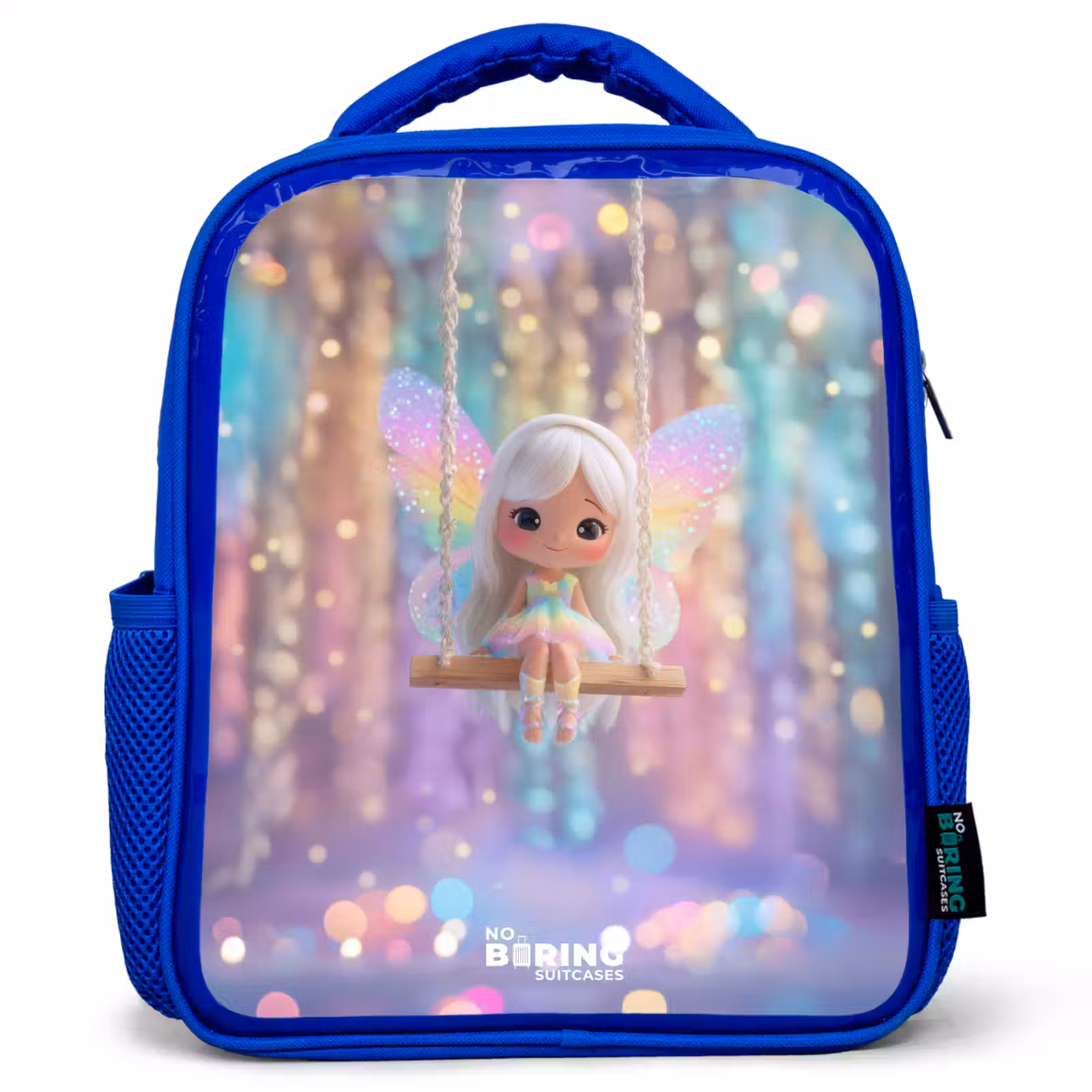 Kids backpack - Blue - Fairy - Elf - Rainbow — 1
