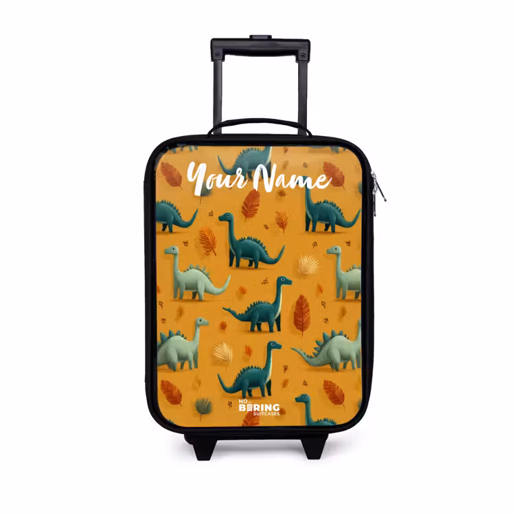 Children's suitcase with name - Dino - Animals - Pattern — 1