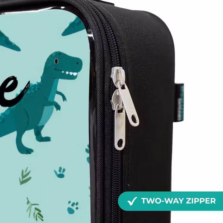 Children's suitcase with name - Dinos - Pattern - Green — 5