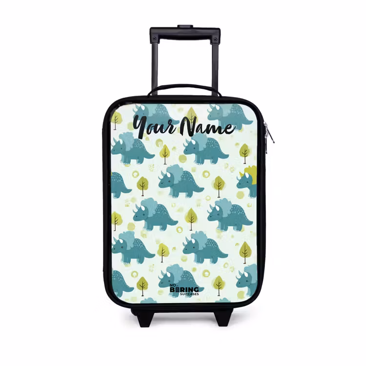 Children's suitcase with name - Dinos - Pattern - Nature — 1