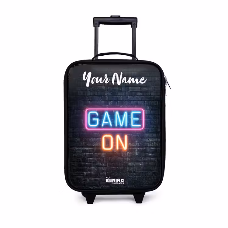Children's suitcase with name - Game - Neon - Wall — 1